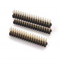 2.54mm 间距排针，直插焊板型