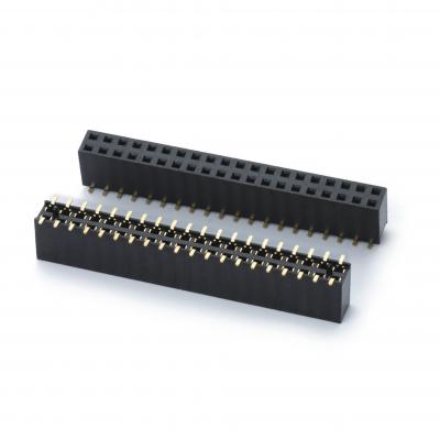 2.54mm 间距排母，直插焊板型，表贴型